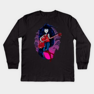 Vampire Bassist Kids Long Sleeve T-Shirt